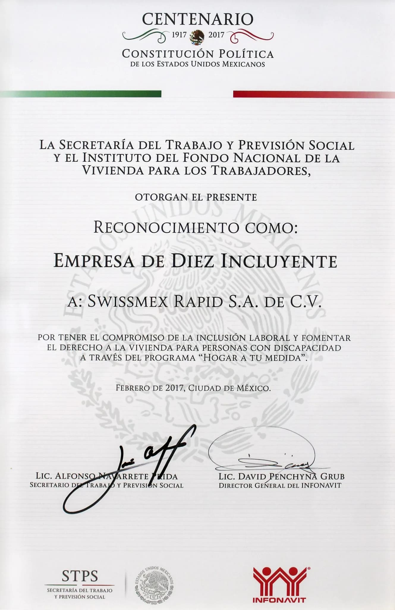 Empresa de Diez Incluyente